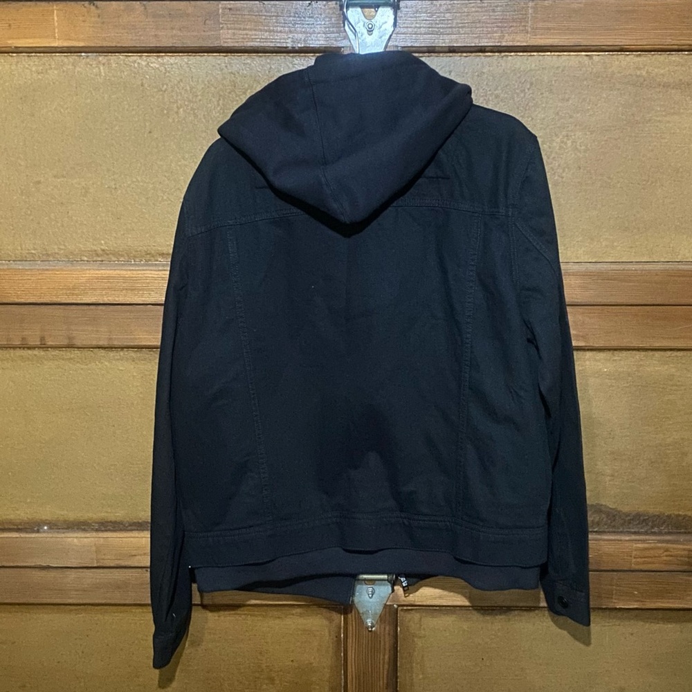 Sun + Stone Midnight Black Hooded Jacket - Picture 3 of 7